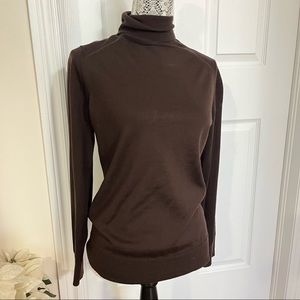 Brown turtleneck